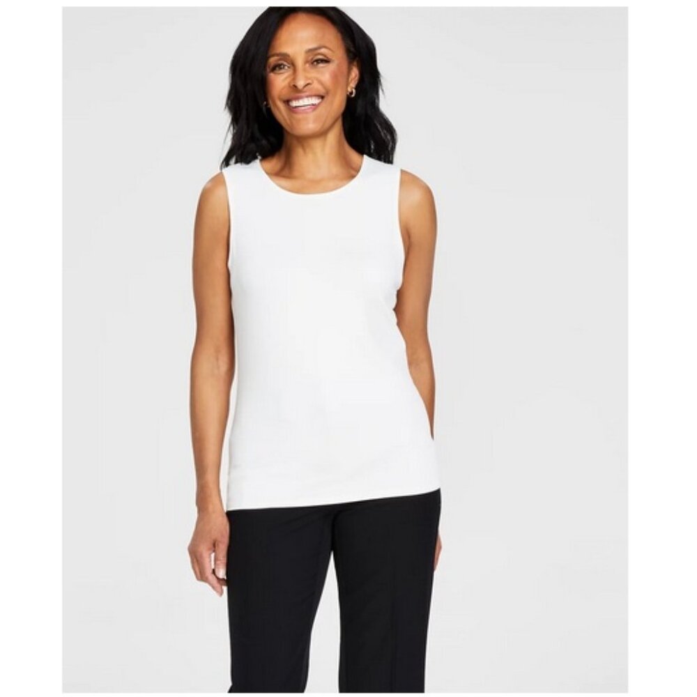 I.N.C. International Concepts Women's Crewneck Layering Tank Top - XS White NWT